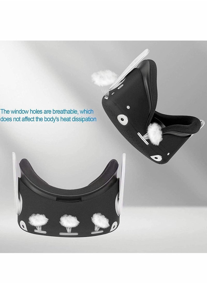 Y&D - VR Case Front Protector Silicone Anti-Slip Anti-Scratch Anti-Dust Shockproof for Quest 2 - Image 1