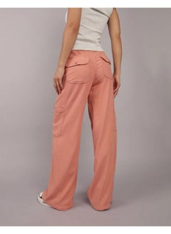 American Eagle AE Dreamy Drape Linen-Blend Baggy Wide-Leg Cargo Pant  - Image 2