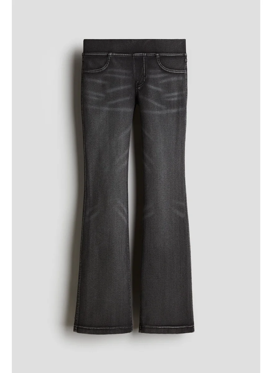 H&M Flared Jersey Trousers