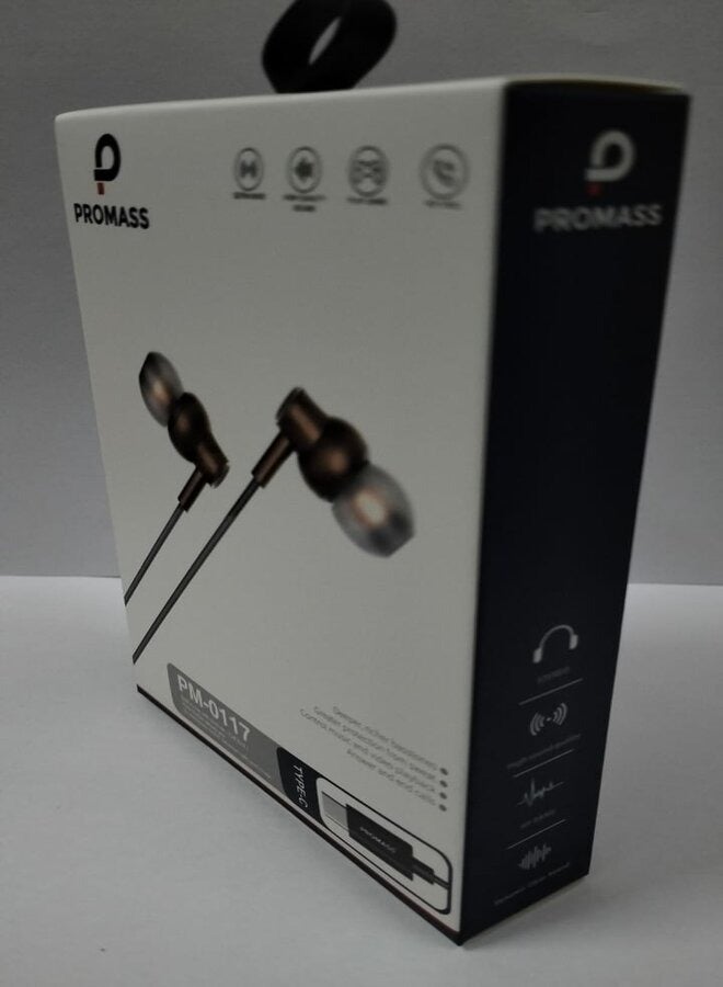 PROMASS Type-C Earphone Parameters Black. - Image 2
