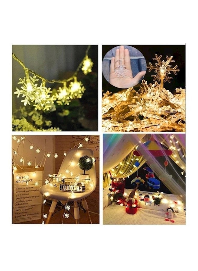 Generic 40 Led Fairy Snowflake Light White 6meter  - Image 4
