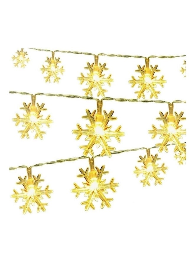 Generic 40 Led Fairy Snowflake Light White 6meter  - Image 1