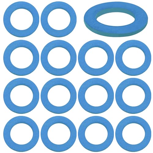 CKANDAY 15 Pcs Lower Unit Drain Plug Seal Gasket 3816 Gearcase Lube Oil Drain Screw Washer Replacement Compatible with Mercury Outboard Evinude Mercruiser Outdrive Tohatsu Mariner Outboards 12191833 - Image 1