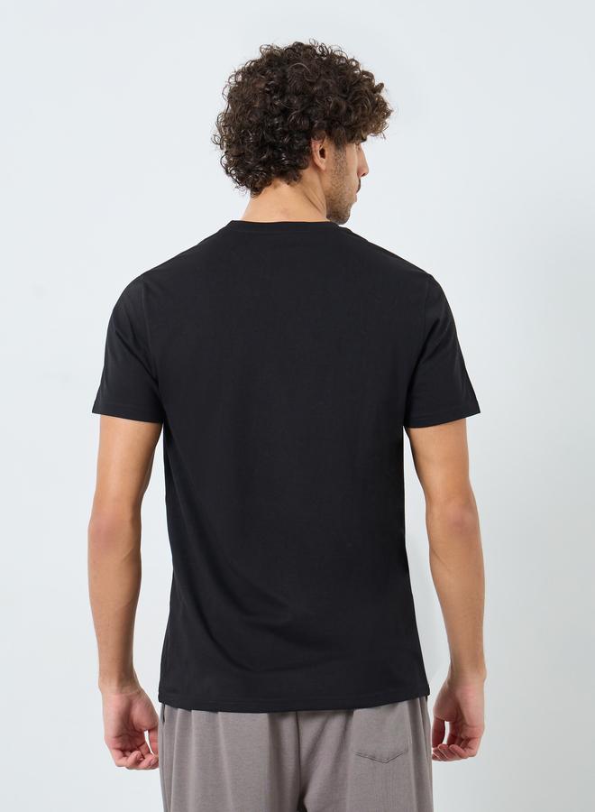 ستايلي تيشيرت مطبع بياقة دائرية - Image 5