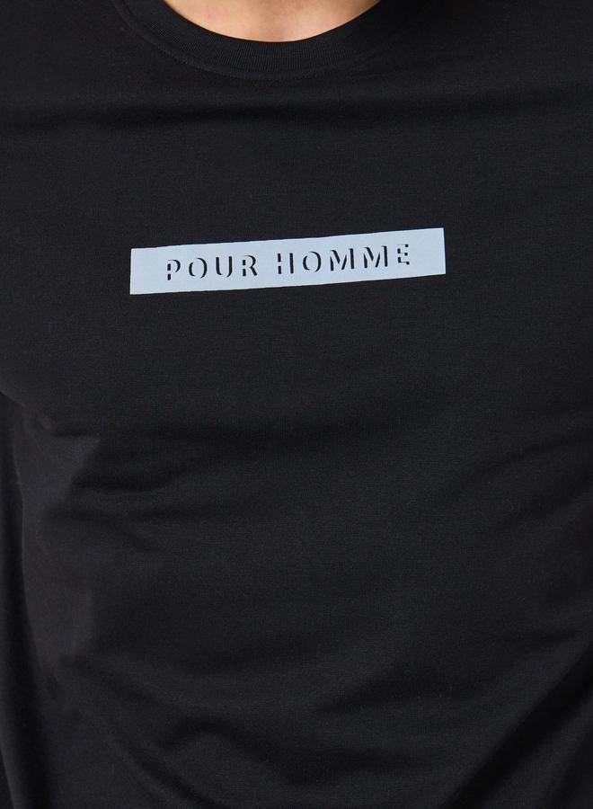 ستايلي تيشيرت مطبع بياقة دائرية - Image 4