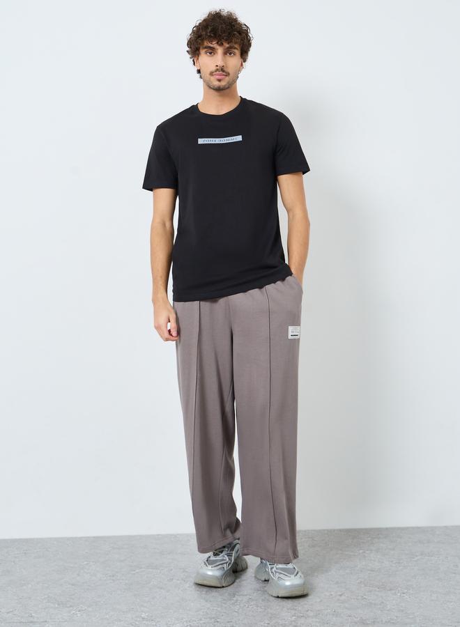 ستايلي تيشيرت مطبع بياقة دائرية - Image 2