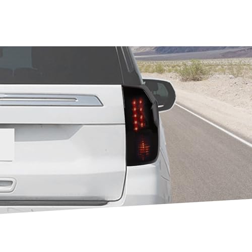 Jimen جيمين فيت لشيفروليه سوبربان/شيفي تاهو 2020-2023، غطاء تلوين ضوء الذيل المدخن، إطار ضوء الذيل - Image 1