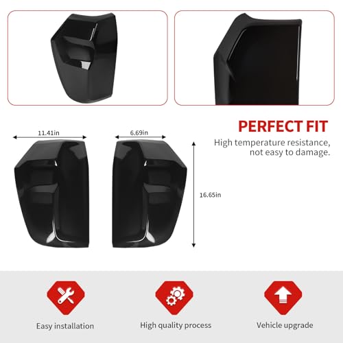 Jimen جيمين فيت لشيفروليه سوبربان/شيفي تاهو 2020-2023، غطاء تلوين ضوء الذيل المدخن، إطار ضوء الذيل - Image 3