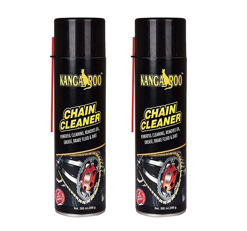 KANGAROO Motorcycle Bike Chain Cleaner Spray Degreaser For Cycle Motorcycle & Chain Driven Machines 500Ml (Pack Of 2). - Image 1