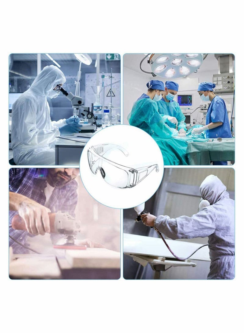 Safety Goggles, Protective Glasses Chemical Splash Resistant Goggle Clear Adjustable for Home Lab Workplace, DIY, Lab, Welding, Grinding, CyclingEye Protection 2 Packs - Image 4