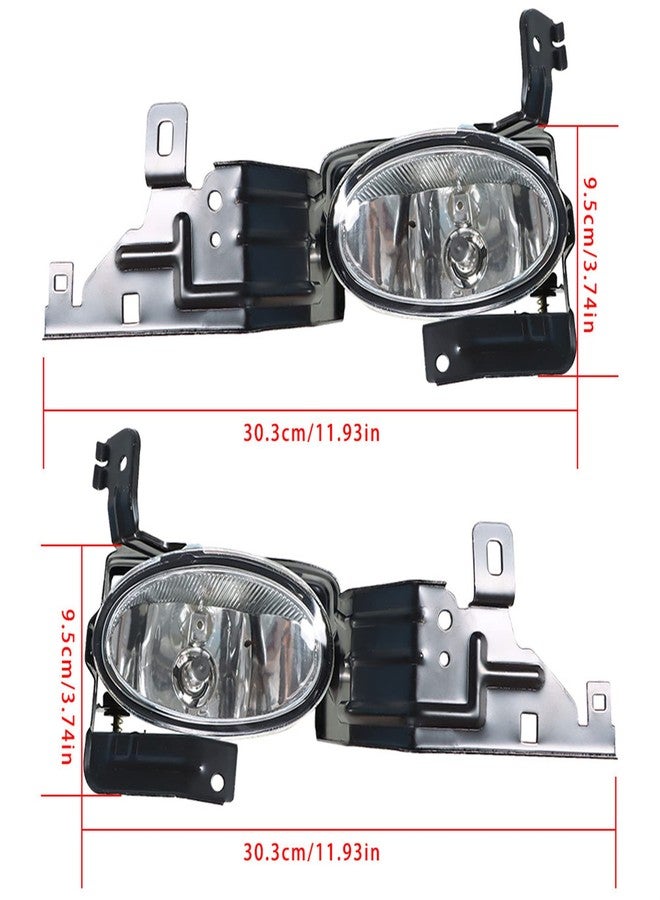 munirater 2-Pack Front Bumper Fog Light Assembly with Switch Wiring Kit Replacement for Accord Sedan 2011-2012 - Image 3