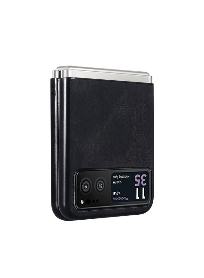 اس-توب جراب لهاتف Motorola Razr 40 Classic مصنوع من الجلد + جراب هاتف PC - Image 5