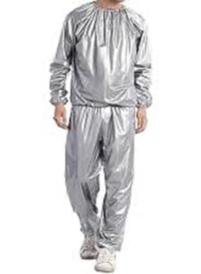 Premium Sauna Suit for Men and Women, Two-Piece Sweat Suit for Fitness Training, Comfortable Workout Wear for Gym, Running and Daily Exercise