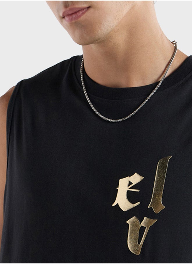 FAV Dragon Print Sleeveless T-Shirt  - Image 3