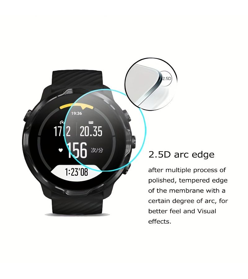 4pcs Smart Watch Tempered Glass Screen Protector 31mm Diameter - Image 3