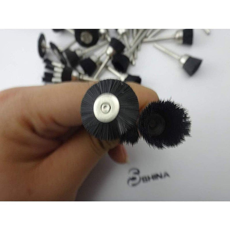 Diy Crafts 12709 11692 Nylon Wire Wheel Brushes for Dremel Rotary Tools Polish Clean 1/8'', Multicolor, 45 Piece - Image 4