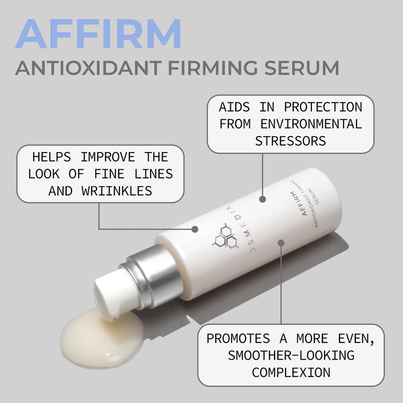 COSMEDIX Affirm Antioxidant Firming Serum - Tightening & Lifting Facial Serum with Essential Oils & Vitamin E for Firmer, Smoother & Healthier-Looking Skin -Skin Care for Fine Lines & Uneven Skin Tone - Image 2