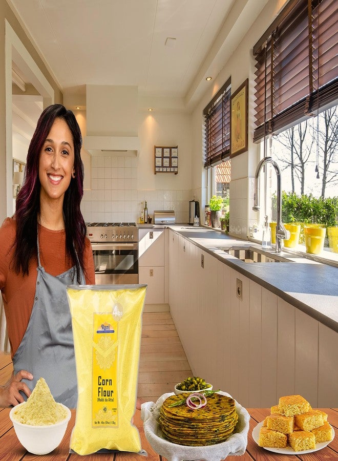 Rani Brand Authentic Indian Products Rani Corn Flour (Makki ka Atta) 64oz (4lbs) 1.81kg Bulk ~ All Natural | Vegan | Gluten Friendly | NON-GMO | Indian Origin - Image 5