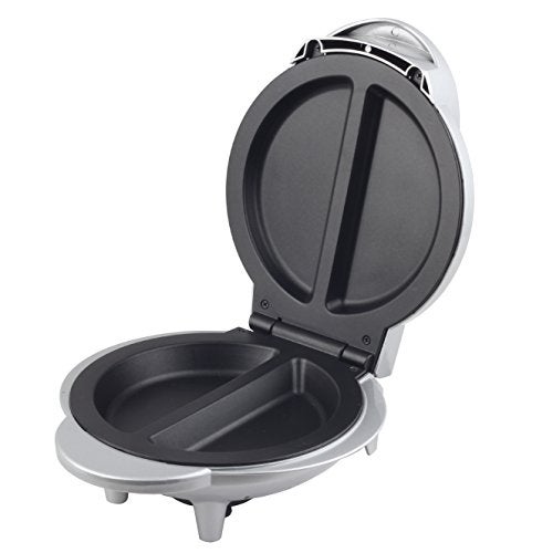Brentwood TS-255 Non-Stick Electric, Silver Omelet Maker 5.75"x 9.5"x 11". - Image 1
