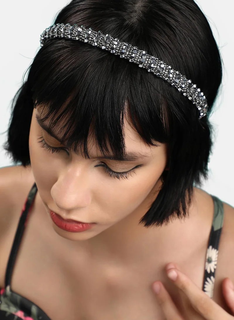 SOHI Grey Color Hairband