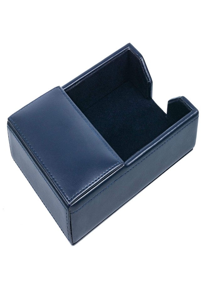 Dacasso Navy Blue Bonded Leather 4" x 6" Memo Holder - Image 3