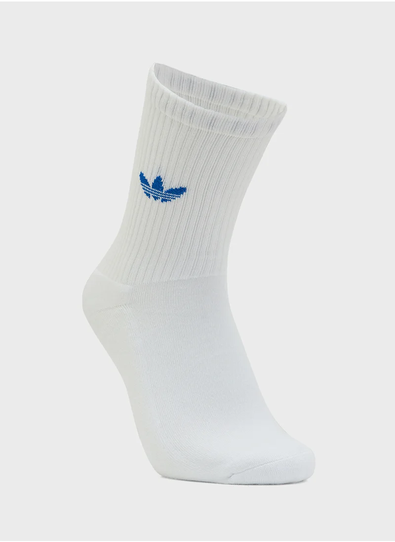 adidas Originals 3 Pack Ombre Crew Socks