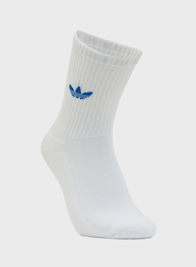 adidas Originals 3 Pack Ombre Crew Socks  - Image 2