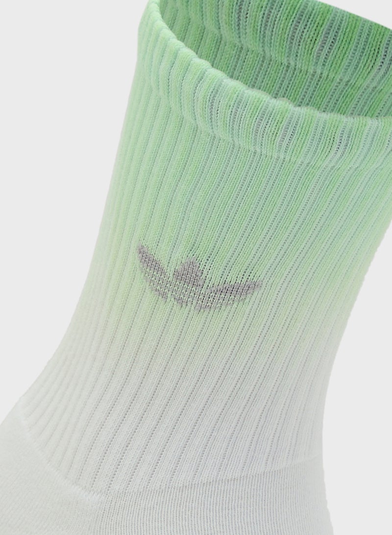 adidas Originals 3 Pack Ombre Crew Socks  - Image 5