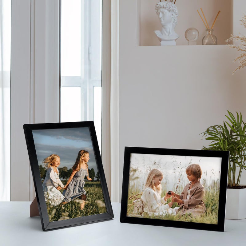 Hoikwo 18 Packs 5x7 Black Multi Picture Frames Set for Family Photos  Artwork  Light Weight Bulk 5 by 7 Frames Pack for Wall Hanging and Table  Stylish Picture Frames - Image 5