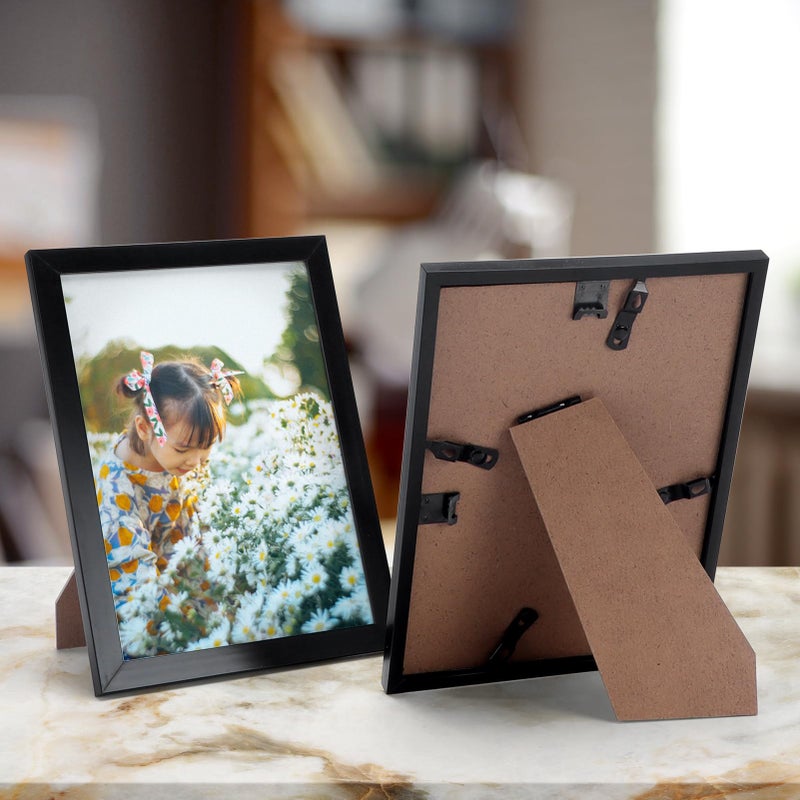 Hoikwo 18 Packs 5x7 Black Multi Picture Frames Set for Family Photos  Artwork  Light Weight Bulk 5 by 7 Frames Pack for Wall Hanging and Table  Stylish Picture Frames - Image 4
