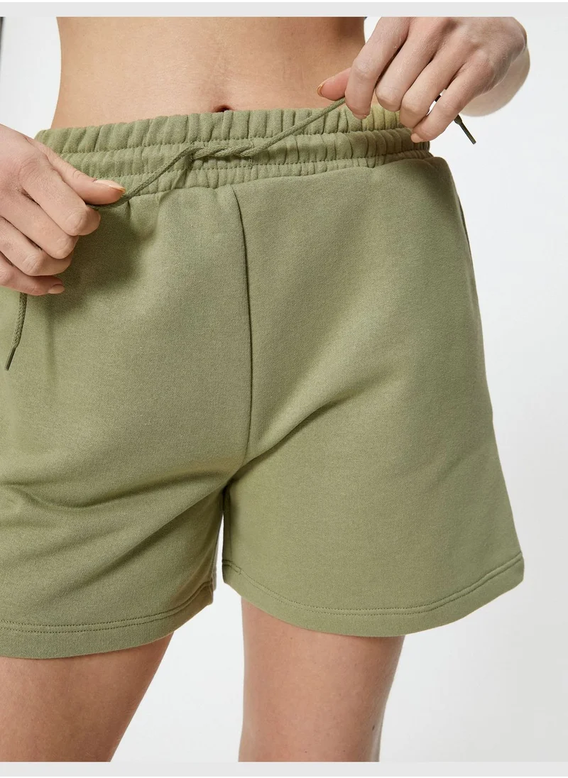 كوتون Basic Shorts Drawstring Pockets