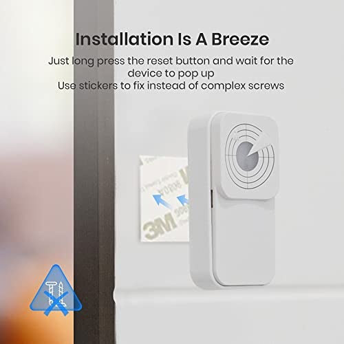 BroadLink FastCon Smart Radar Motion Sensor - Wireless Human Sensor Detector for Remote Monitoring and Smart Home Automation, Broad Detection Range, Compatible with Alexa(Mini Hub GW4C Required) - Image 5
