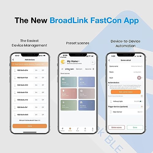 BroadLink FastCon Smart Radar Motion Sensor - Wireless Human Sensor Detector for Remote Monitoring and Smart Home Automation, Broad Detection Range, Compatible with Alexa(Mini Hub GW4C Required) - Image 2