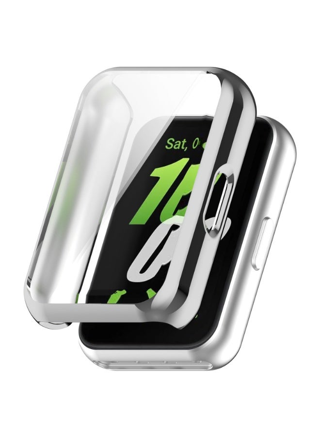 Wechdo 3-Pack Case for Huawei Band 11 Pro- Black/Silver/Clear Soft TPU Full Coverage Protective Cover with Built-in Screen Protector, Slim Bumper Case Set - Image 2