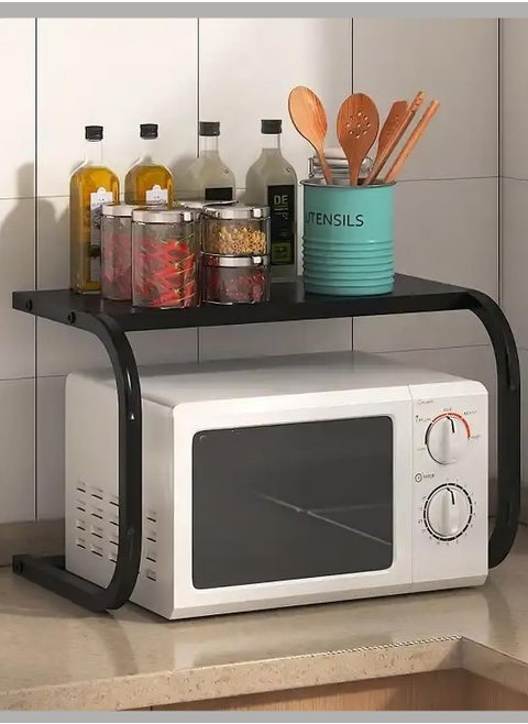 Versatile Kitchen Shelf and Microwave Oven Rack - Multi-functional Storage Solution for Organizing and Storing Kitchen Items
