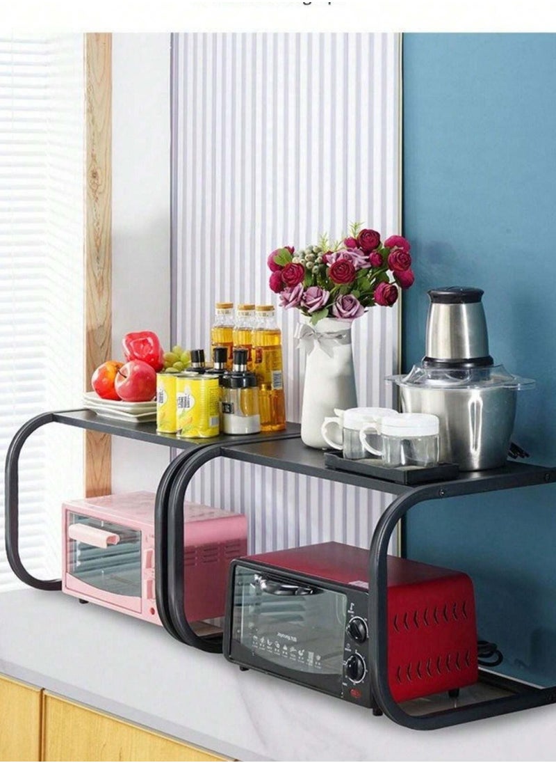 OQUERA - Versatile Kitchen Shelf and Microwave Oven Rack - Multi-functional Storage Solution for Organizing and Storing Kitchen Items - Image 1