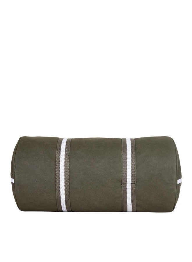 Strutt Premium Leatherette Stylish & Lightweight Travel Duffle Bag for Women, Premium Duffel Bag for Travelling & Gym - OliveGreen & White - Image 5