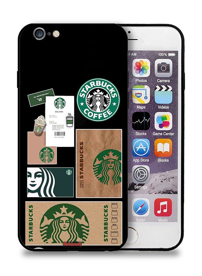 Tolwak Apple iPhone 6/6s Protective Case Starbucks Sticker - Image 1