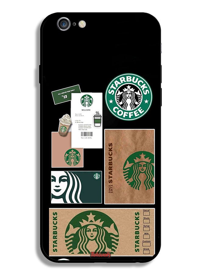 Tolwak Apple iPhone 6/6s Protective Case Starbucks Sticker - Image 2