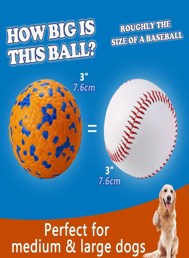 POUPUA Durable Bouncy Dog Tennis Balls for Fetch Game, Indestructible Dog Balls for Aggressive Chewers, Lightweight Floating Toys - Image 4