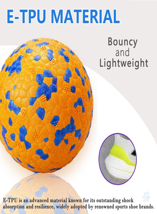 POUPUA Durable Bouncy Dog Tennis Balls for Fetch Game, Indestructible Dog Balls for Aggressive Chewers, Lightweight Floating Toys - Image 5