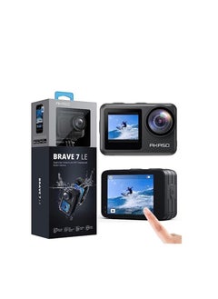 AKASO Brave 7 LE 4K30FPS 20MP WiFi Action Camera with Touch Screen Vlog Camera EIS 2.0 Remote Control 131 Feet Underwater Camera with 2X 1350mAh Batteries Support External Microphone