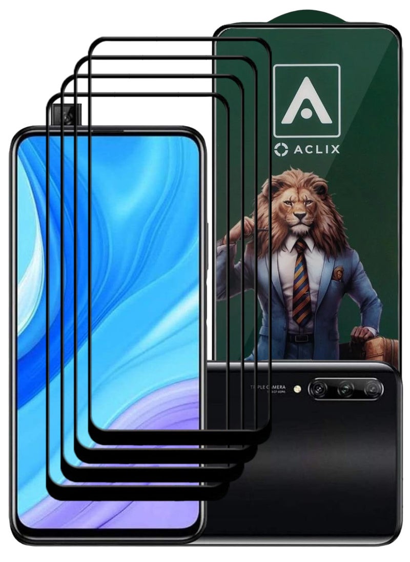ACLIX 4 Pieces Antistatic ESD Dustproof Premium Quality High Definition Tempered Glass Screen Protector Designed For Huawei Y9s - Image 1