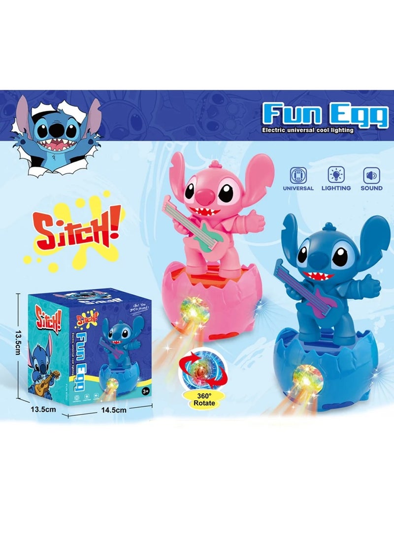 ستيتش مركبة توازن كهربائية عالمية للأطفال بتصميم شخصية ستيتش المرحة مع إضاءة ليلية مبهرة وحركة دوران 360 درجة وموسيقى مبهجة-العاب اطفال - العاب حركه-لعبه -لعبة الكترونية للاطفال-لعبة تفاعلية للاطفال-العاب اطفال تعليمية-هدايا للاطفال-العاب موسيقية للاطفال - Image 3
