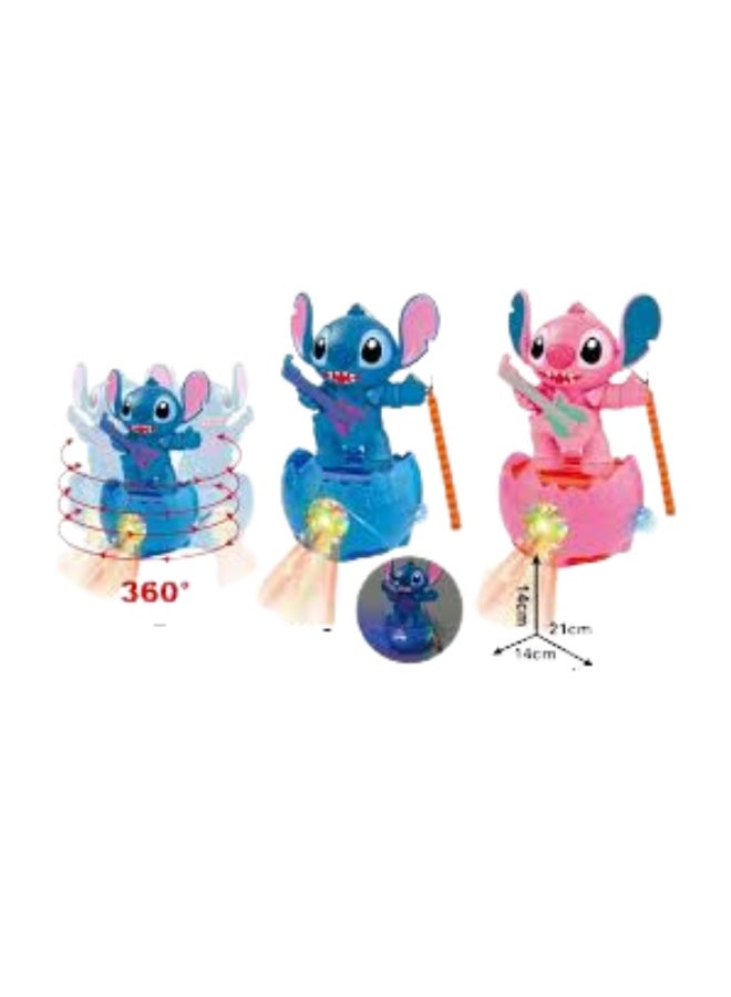 ستيتش مركبة توازن كهربائية عالمية للأطفال بتصميم شخصية ستيتش المرحة مع إضاءة ليلية مبهرة وحركة دوران 360 درجة وموسيقى مبهجة-العاب اطفال - العاب حركه-لعبه -لعبة الكترونية للاطفال-لعبة تفاعلية للاطفال-العاب اطفال تعليمية-هدايا للاطفال-العاب موسيقية للاطفال - Image 4