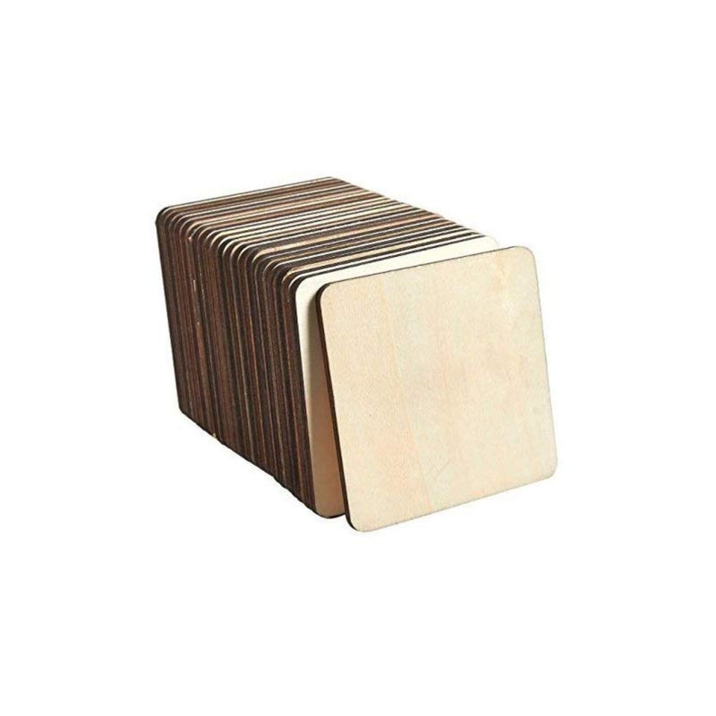 Fiddlys Wooden Coaster Set of 6 | Beautiful Decorative Coaster for Tea & Coffee Cups, Mugs & Glasses | Elegant Table Décor & Gift Set | Eco-Friendly - Image 5