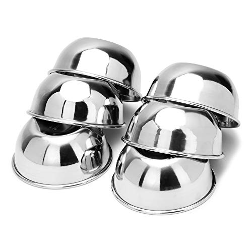 coconut Stainless Steel - Cute Bowl/Vati/Katori C31 | Set of 6 | 150ML Each | Ideal for Serving Dal, Curry, Kheer, Raita, Desserts | Durable, Rust-Free | Kitchen & Dining Essential - Image 2