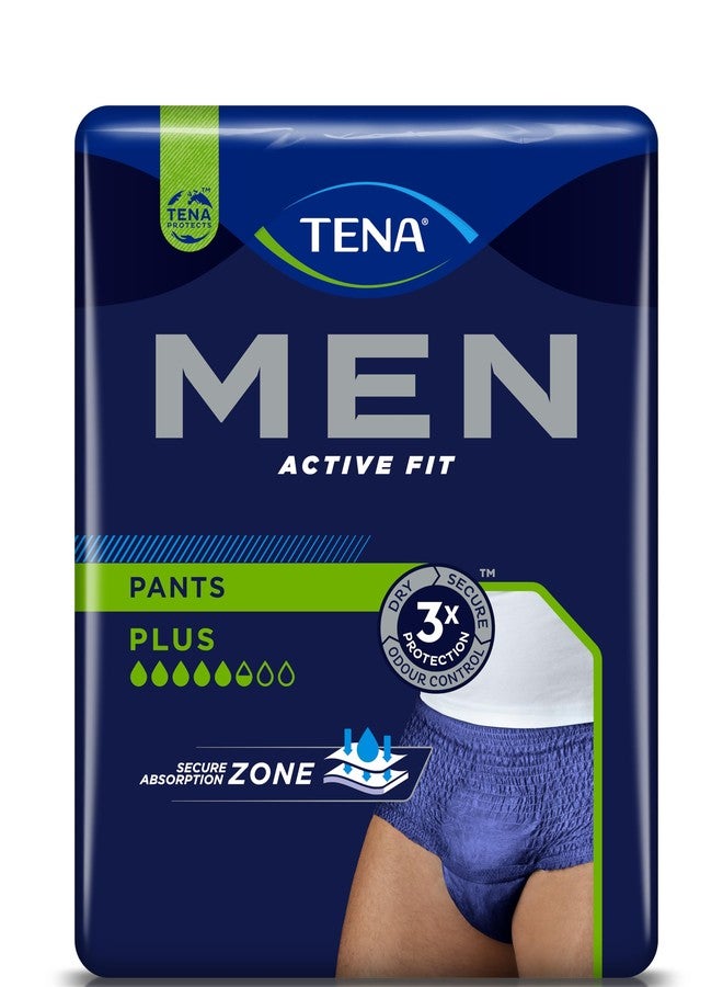 TENA MEN Adult Incontinence Underwear Style | Adult Diaper Pants Type Large/Extra Large Size (L/XL) | Waist Size 38-52 inch | 95-130cms | Active Fit Pants Normal | Secure absorption zone | 8 Units - Image 1