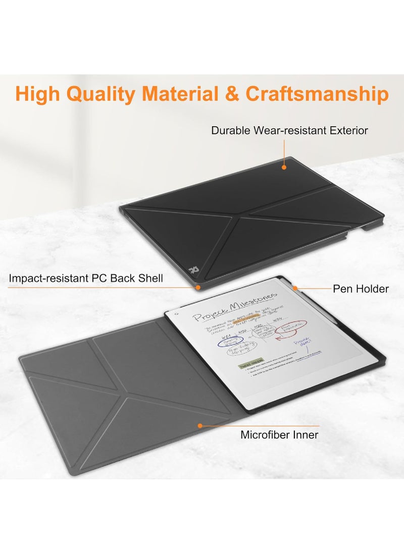 Rock Pow - Case for Remarkable Paper Pro 11.8” (2024 Released), with Stable Folding Stand Design and Pen Pocket, fit Remarkable Paper Tablet with 11.8” Color Display,Auto Sleep/Wake - Image 1