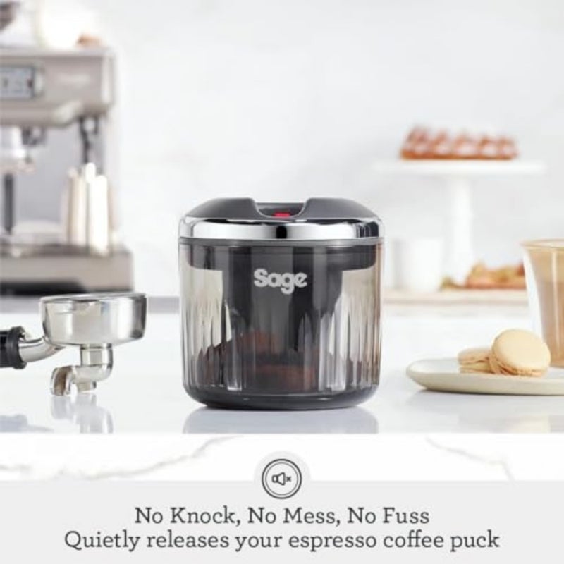 - The Puck Sucker - Compatible with Oracle and Dual Boiler Series - Quiet Vacuum Extraction, Easy Clean-Up - UAE Version, 2 Year Manufacturer Warranty Espresso Puck Disposal, Automatic Suction, For 58mm Portafilters, Dishwasher-Safe Container, Battery Operated - Image 2